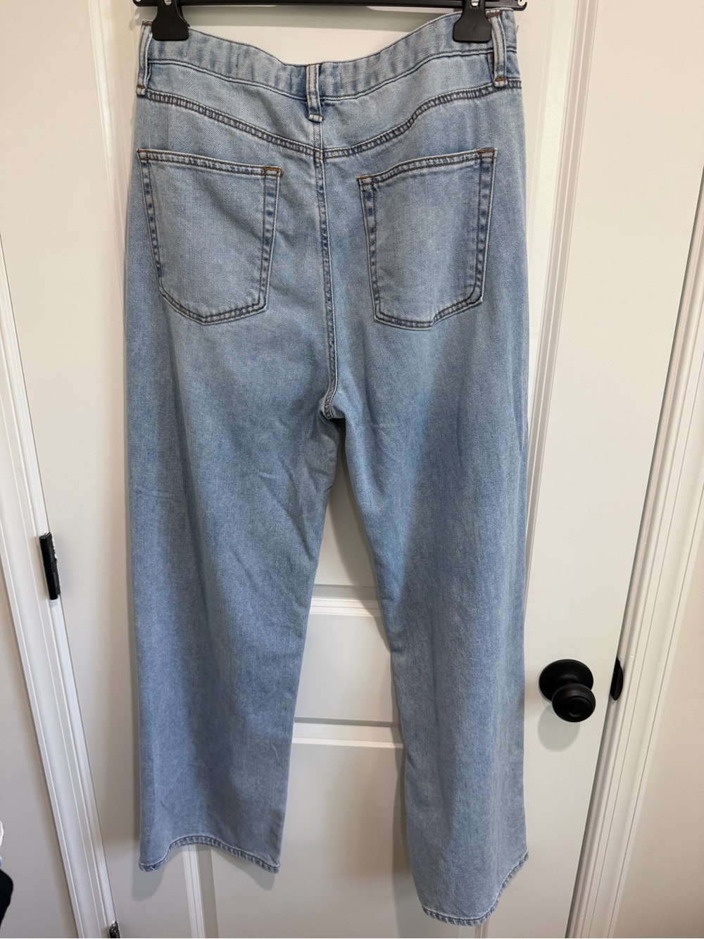 Oat Cloud Luxe Denim Wash High-Rise Wide Leg Jeans - Picture 3 of 3